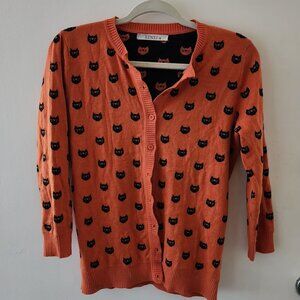 Black Cat Cardigan Sz M NWOT